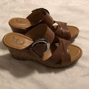 Sz 10  BOC 3 inch wedge sandals. Worn once!